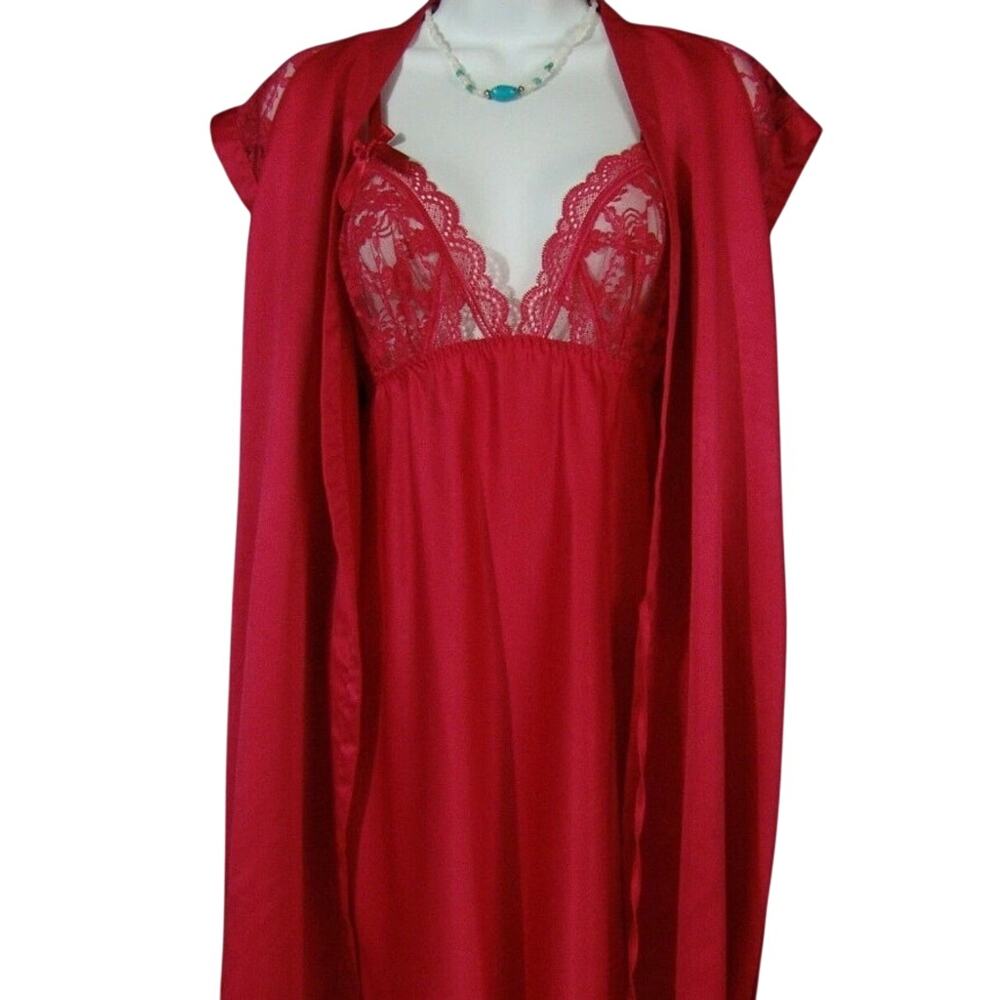 Victoria's Secret Robe Gown Set satin slip nightie kimono
